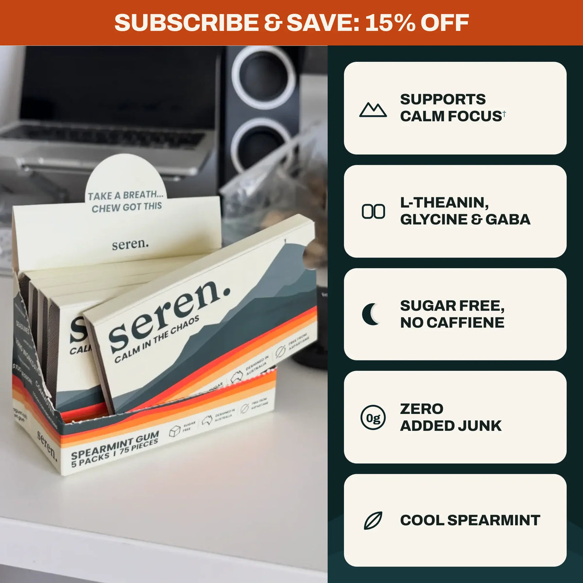 Spearmint Calming Gum
